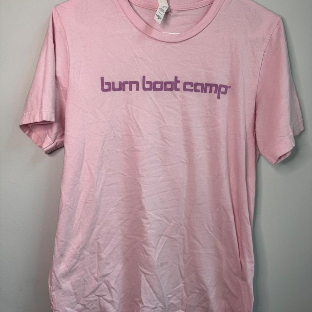 Burn Bootcamp Pink Tee breast cancer awareness athletic tee